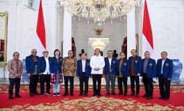 Presiden Jokowi Terima Pengurus PWI Pusat di Istana Merdeka